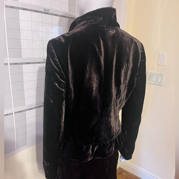 Dark brown coffee dead poets society Bohemia long skirt and blazer set Medium - Picture 5 of 14